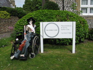Oving Scarecrow Day Image Gallery 2009: skeleton