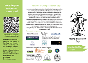Oving scarecrow day 2026 map cover image